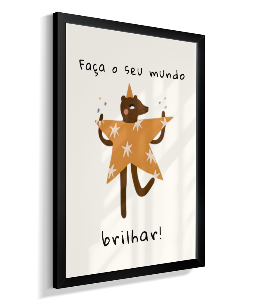 Faça o seu mundo brilhar (amigos lúdicos offwhite)