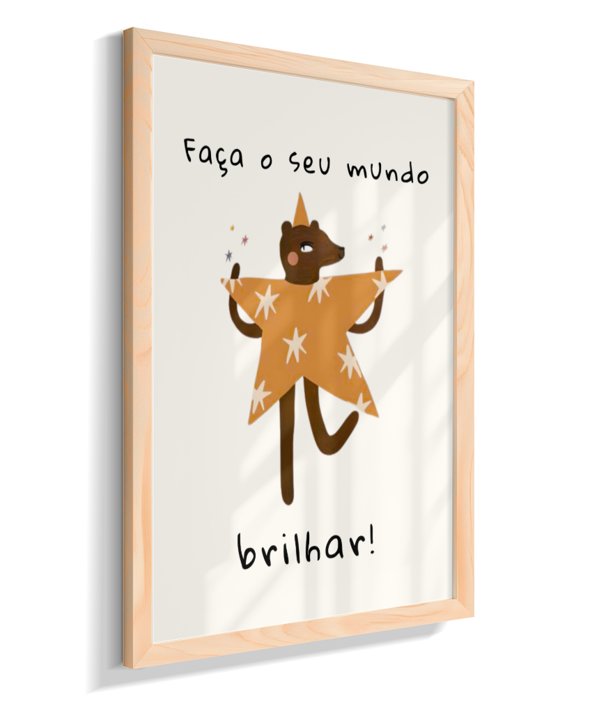 Faça o seu mundo brilhar (amigos lúdicos offwhite)