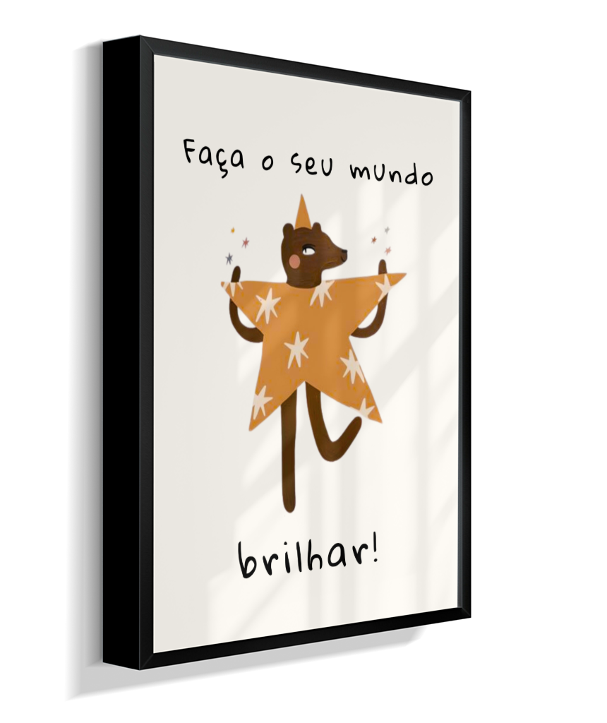 Faça o seu mundo brilhar (amigos lúdicos offwhite)