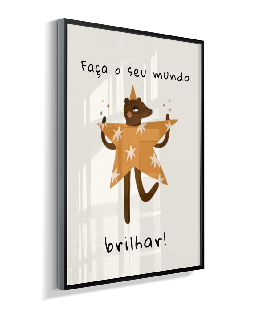 Faça o seu mundo brilhar (amigos lúdicos offwhite)