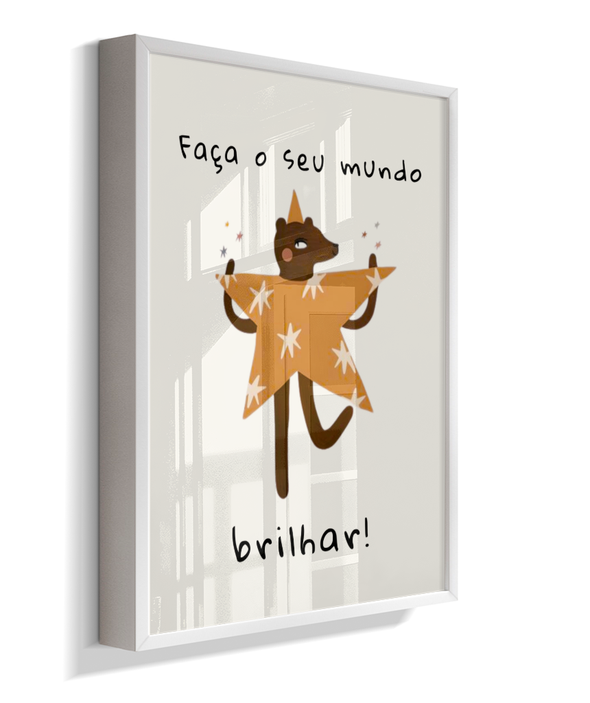 Faça o seu mundo brilhar (amigos lúdicos offwhite)