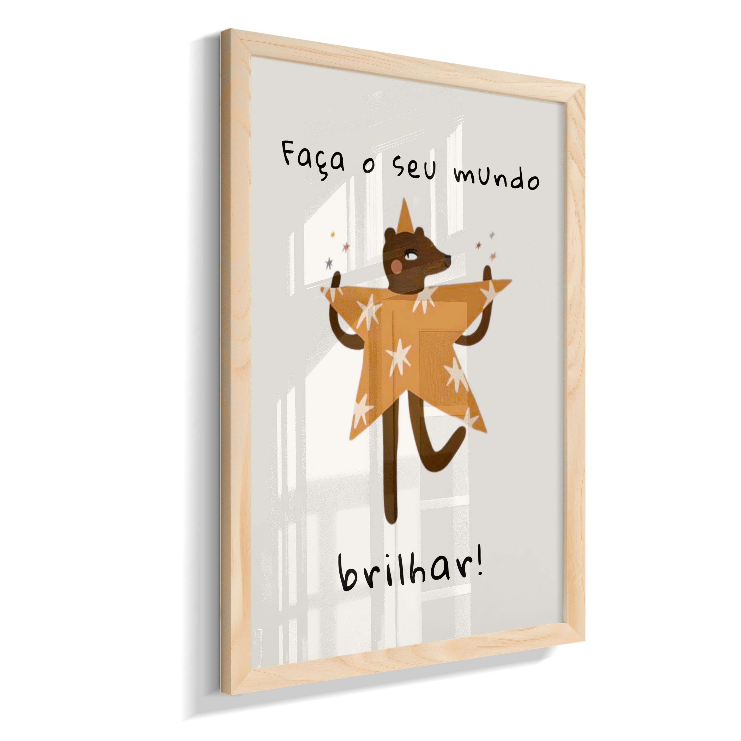 Faça o seu mundo brilhar (amigos lúdicos offwhite)