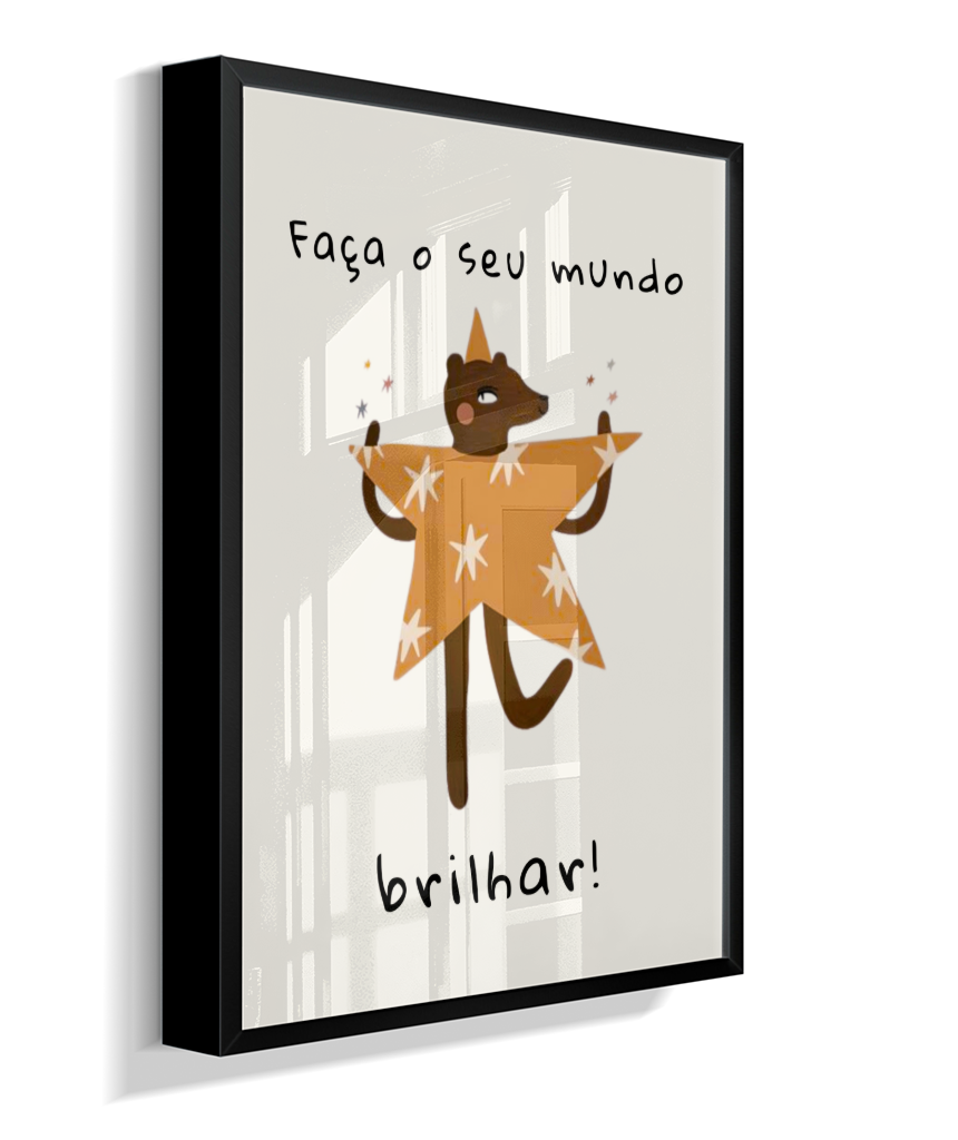 Faça o seu mundo brilhar (amigos lúdicos offwhite)