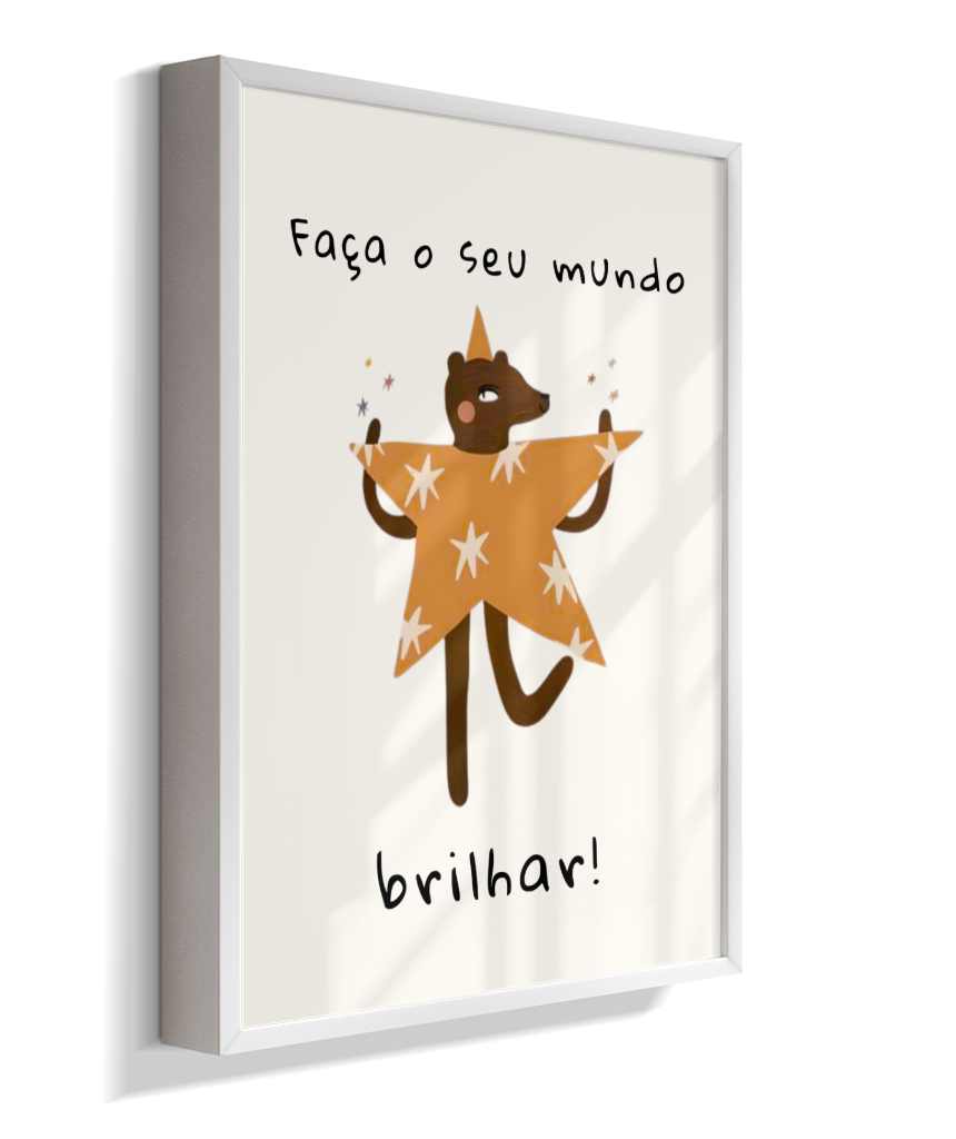 Faça o seu mundo brilhar (amigos lúdicos offwhite)