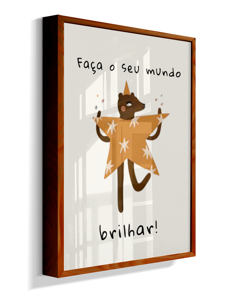 Faça o seu mundo brilhar (amigos lúdicos offwhite)