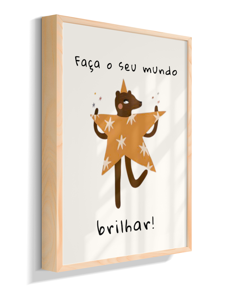 Faça o seu mundo brilhar (amigos lúdicos offwhite)