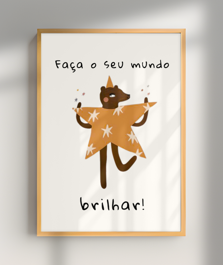 Faça o seu mundo brilhar (amigos lúdicos offwhite)