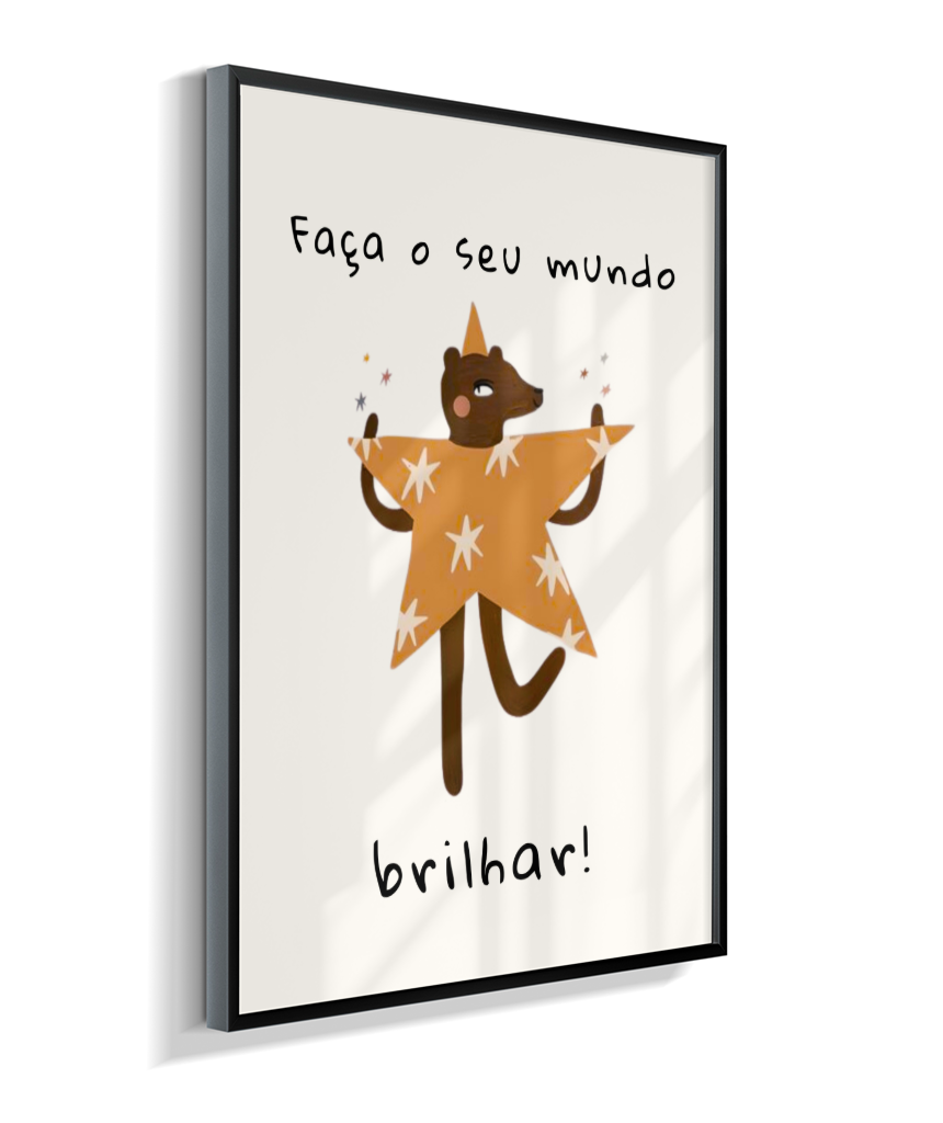 Faça o seu mundo brilhar (amigos lúdicos offwhite)