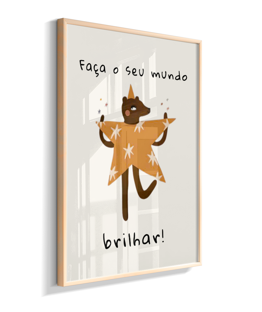 Faça o seu mundo brilhar (amigos lúdicos offwhite)