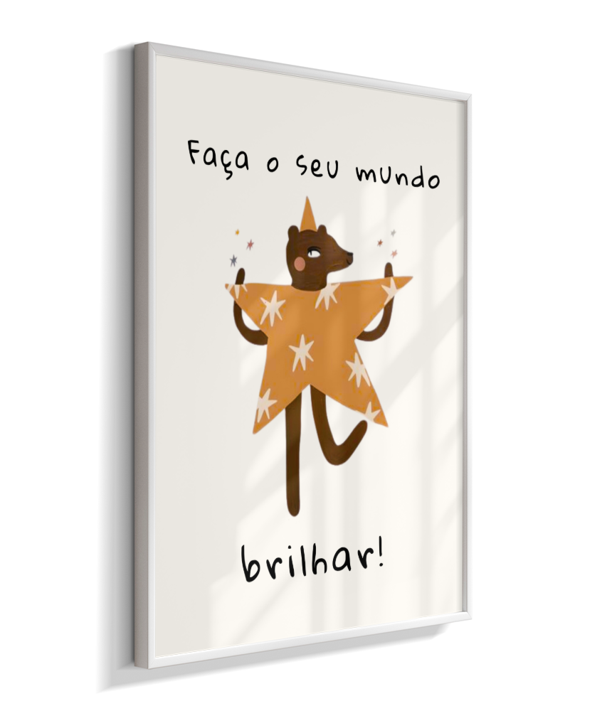Faça o seu mundo brilhar (amigos lúdicos offwhite)