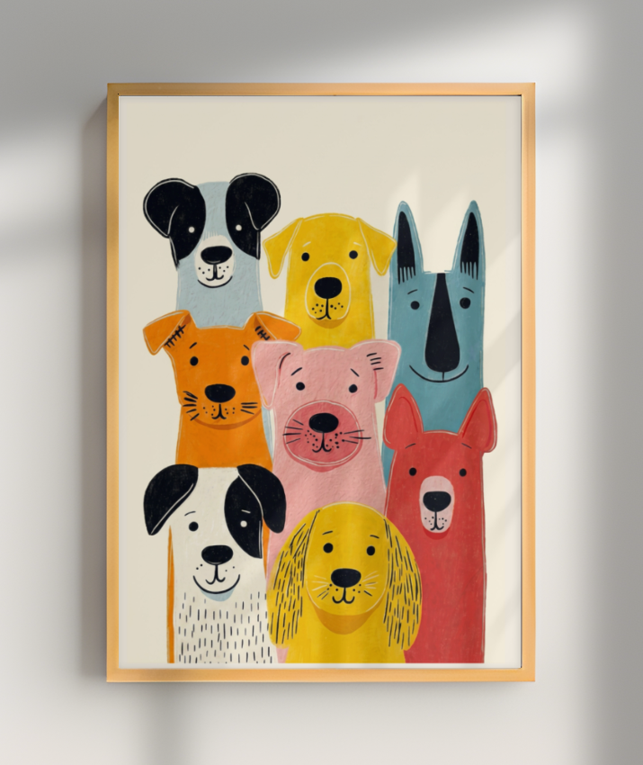 Cachorros coloridos