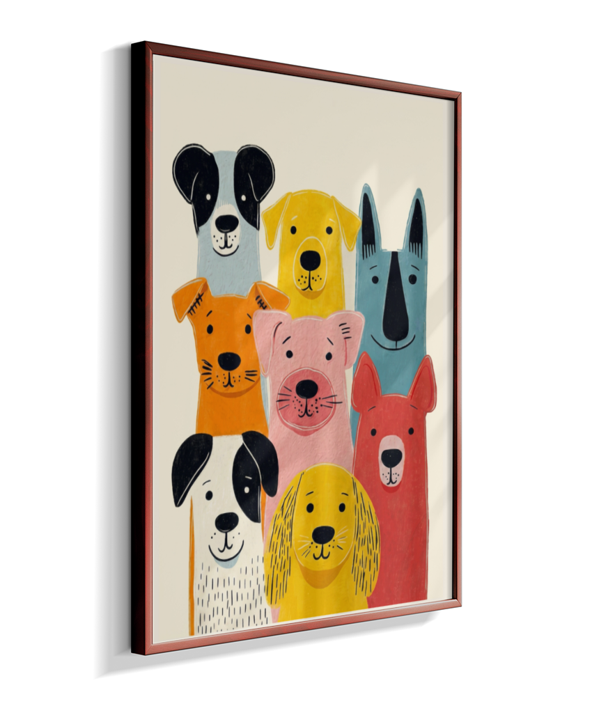 Cachorros coloridos