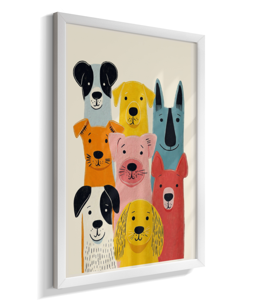 Cachorros coloridos