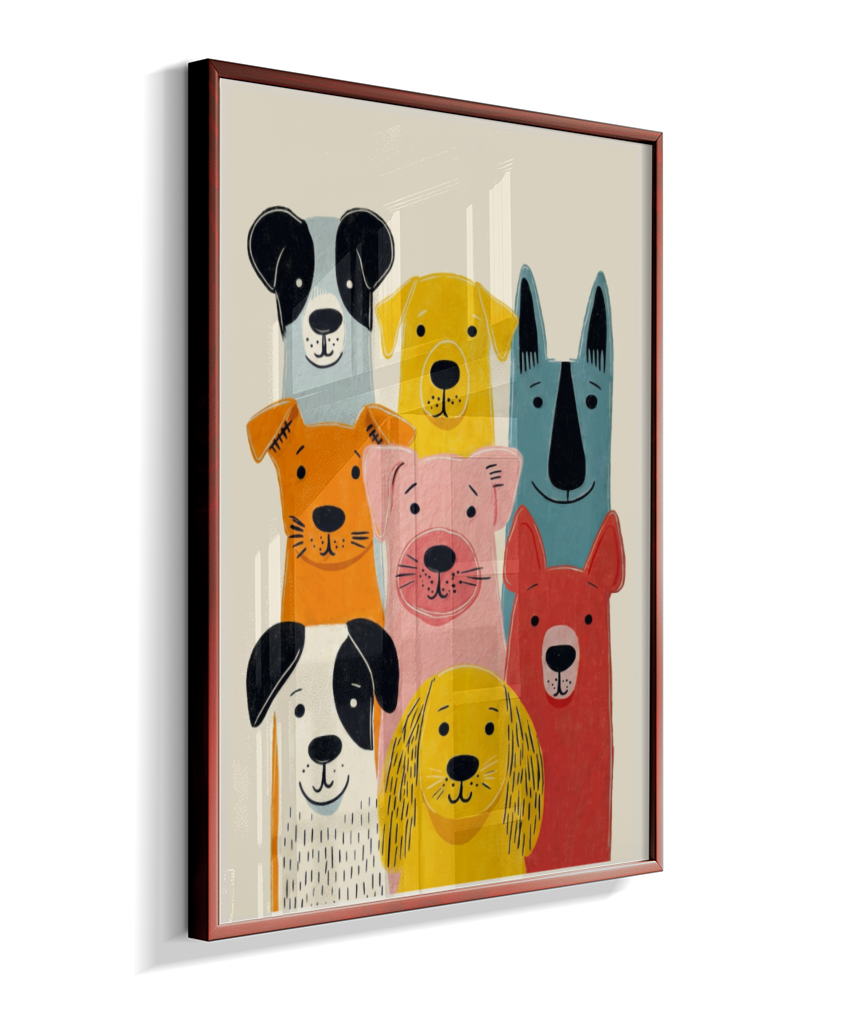 Cachorros coloridos