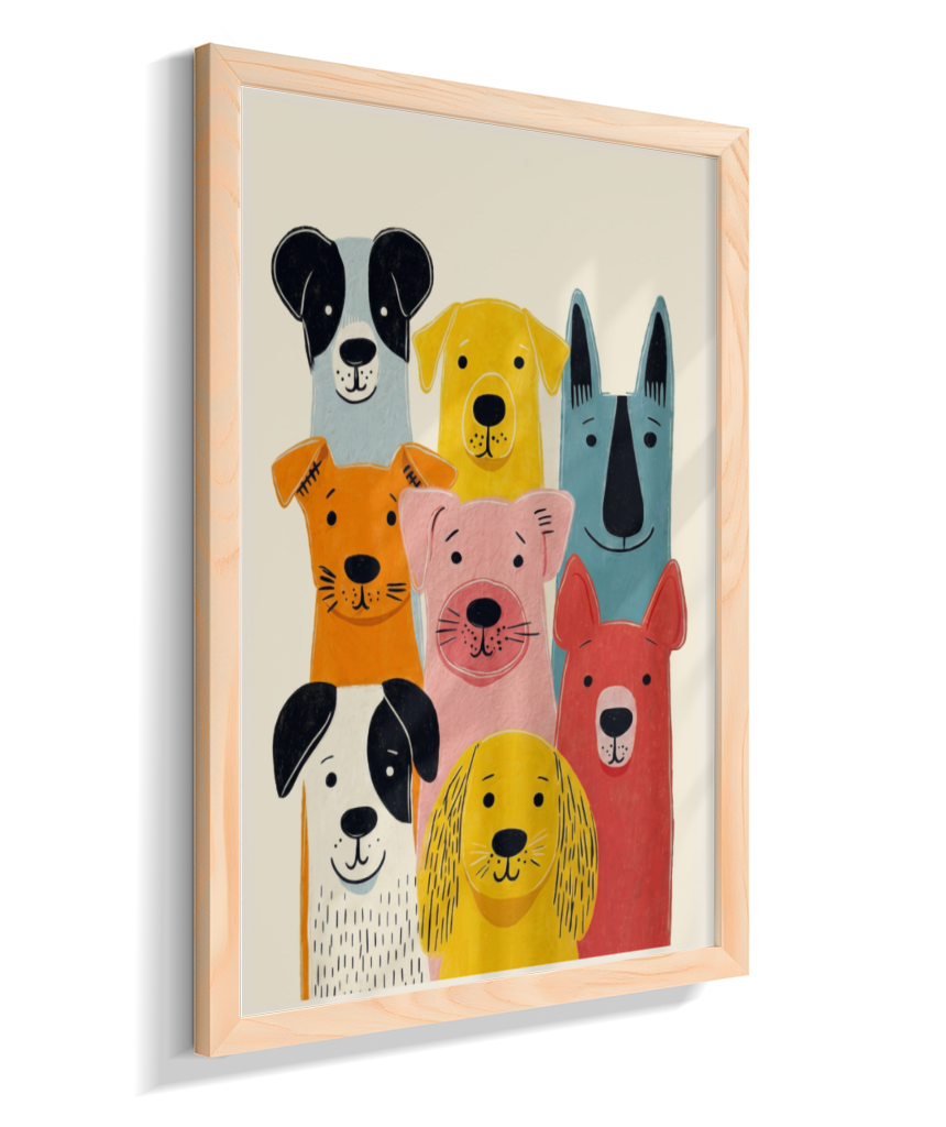 Cachorros coloridos
