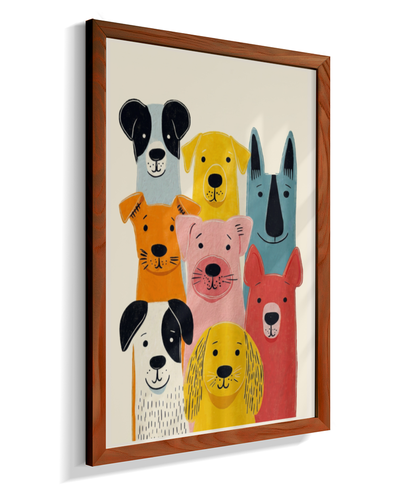 Cachorros coloridos