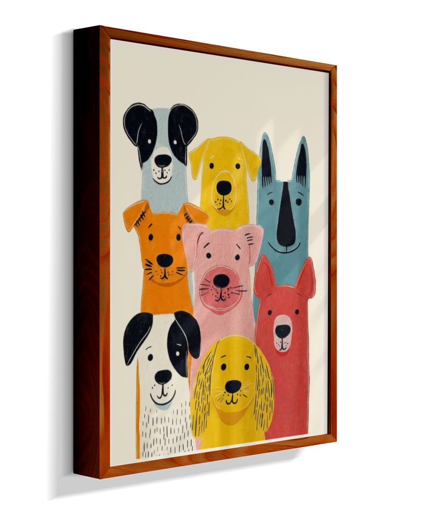 Cachorros coloridos