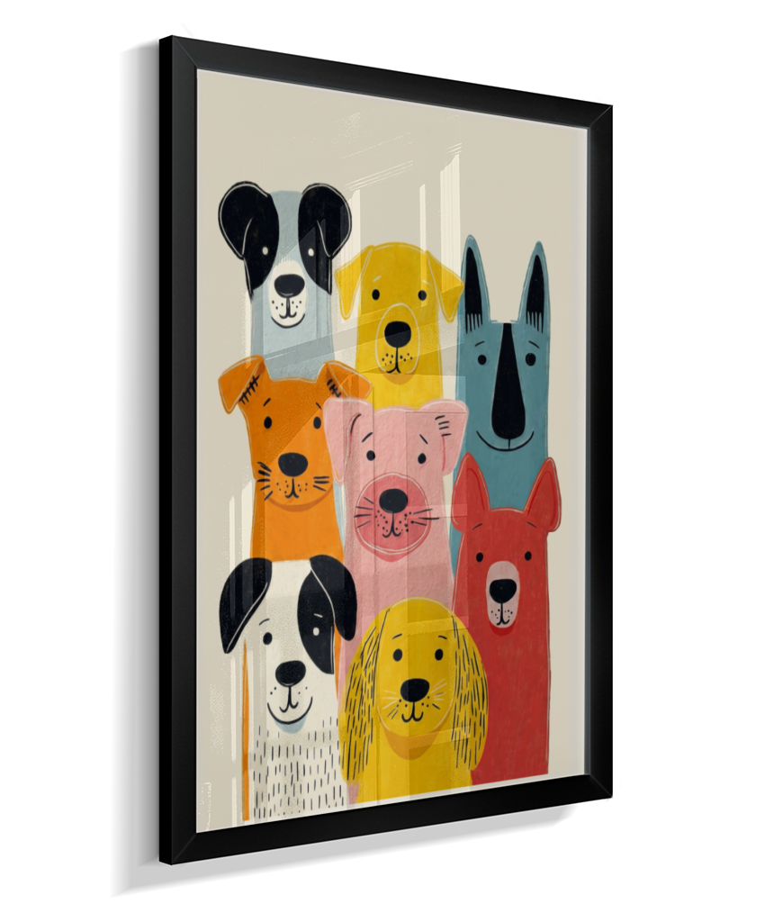 Cachorros coloridos
