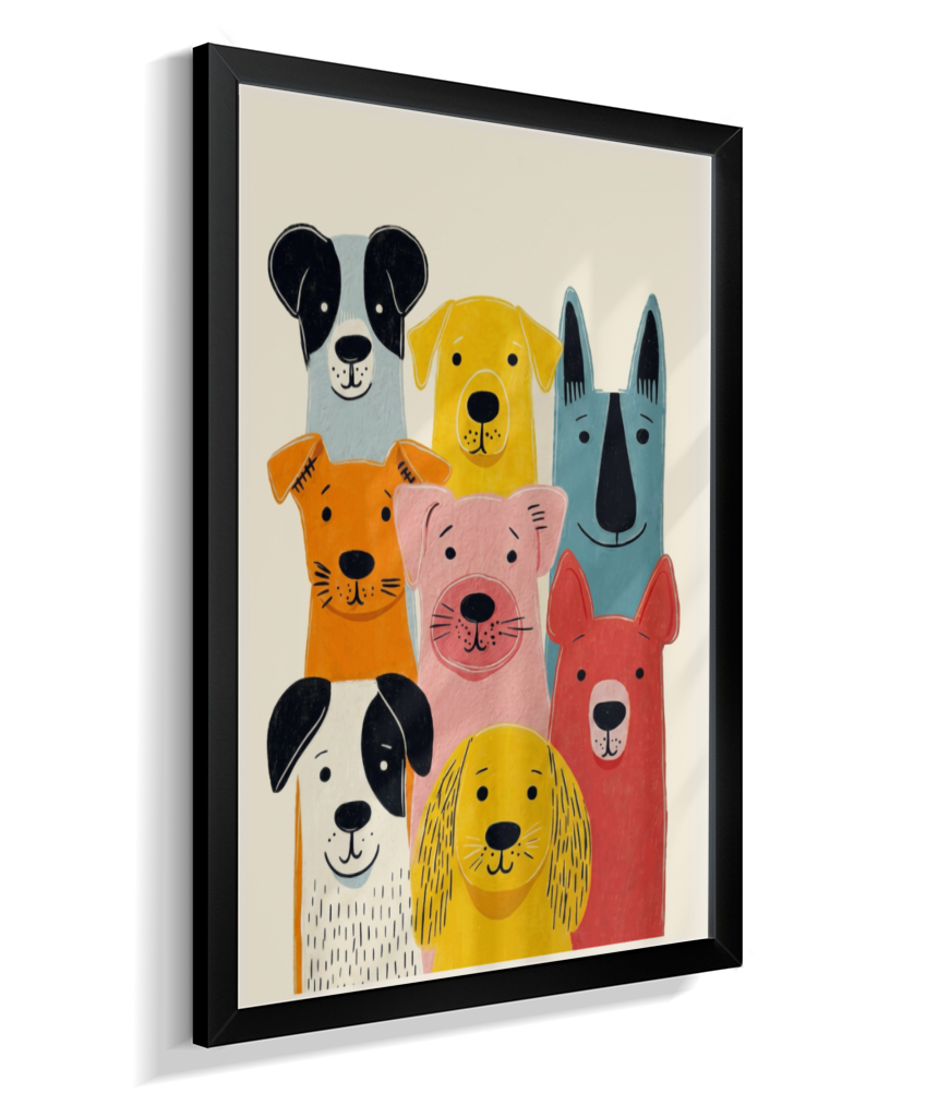 Cachorros coloridos