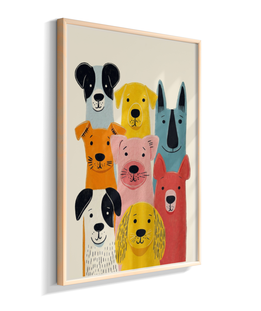Cachorros coloridos
