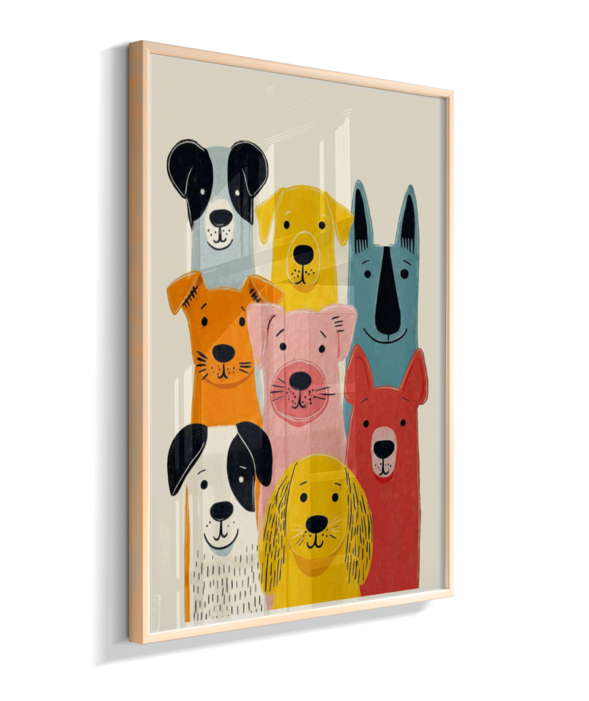 Cachorros coloridos