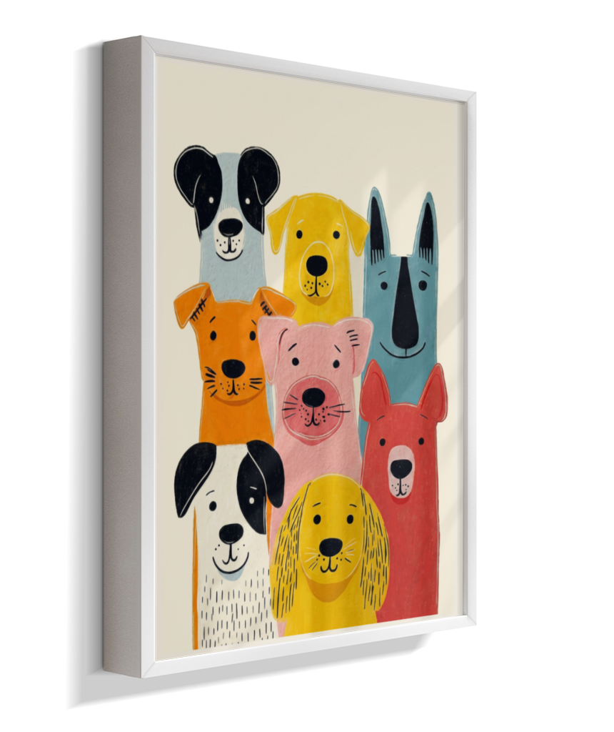 Cachorros coloridos