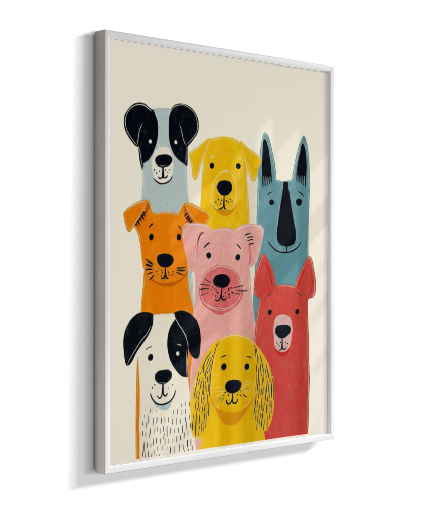 Cachorros coloridos