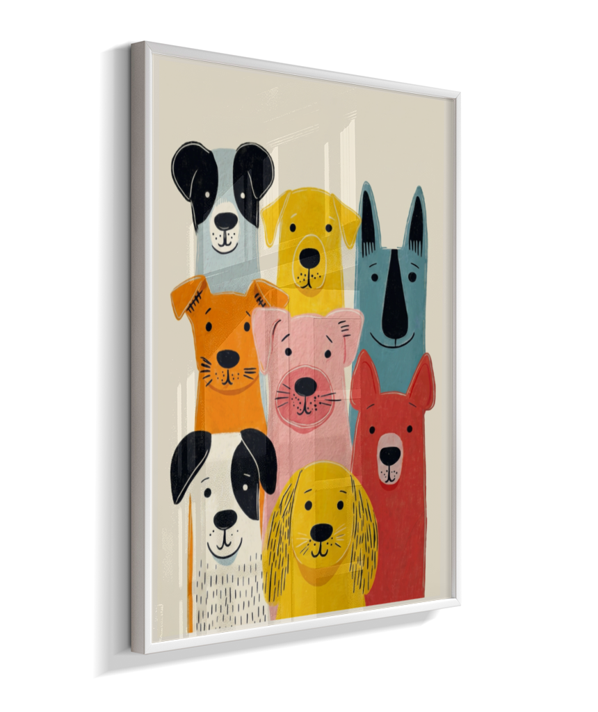 Cachorros coloridos