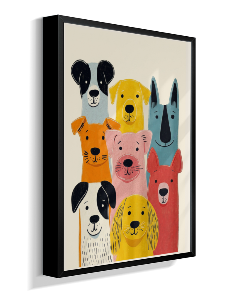 Cachorros coloridos
