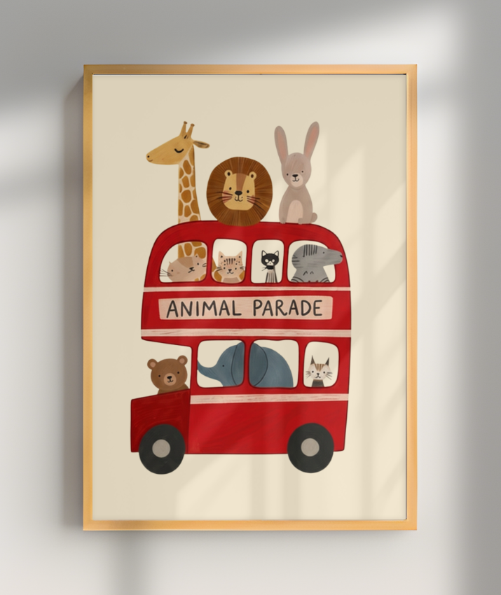 Ônibus com animais (animal parade)