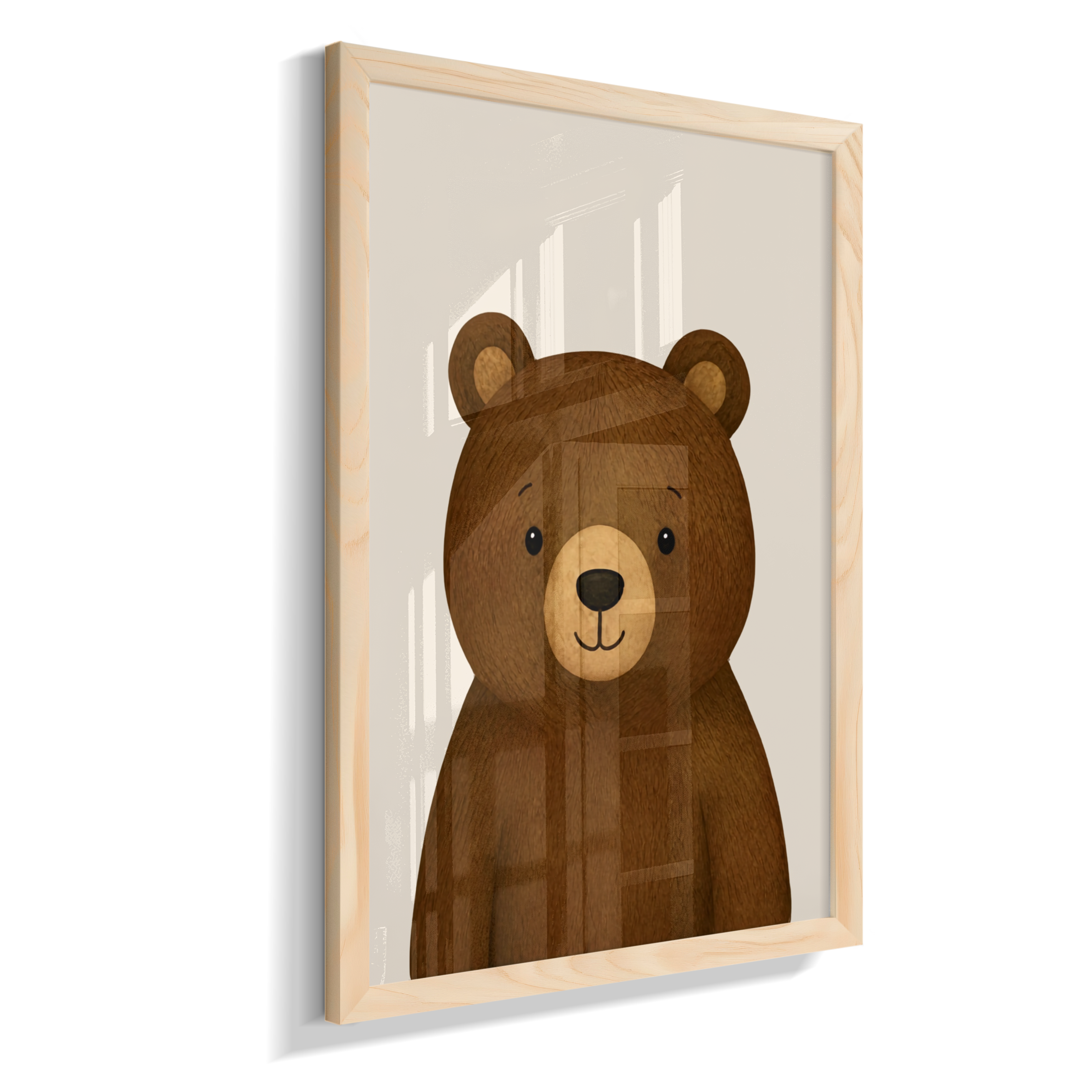 Urso perfil (fundo bege)