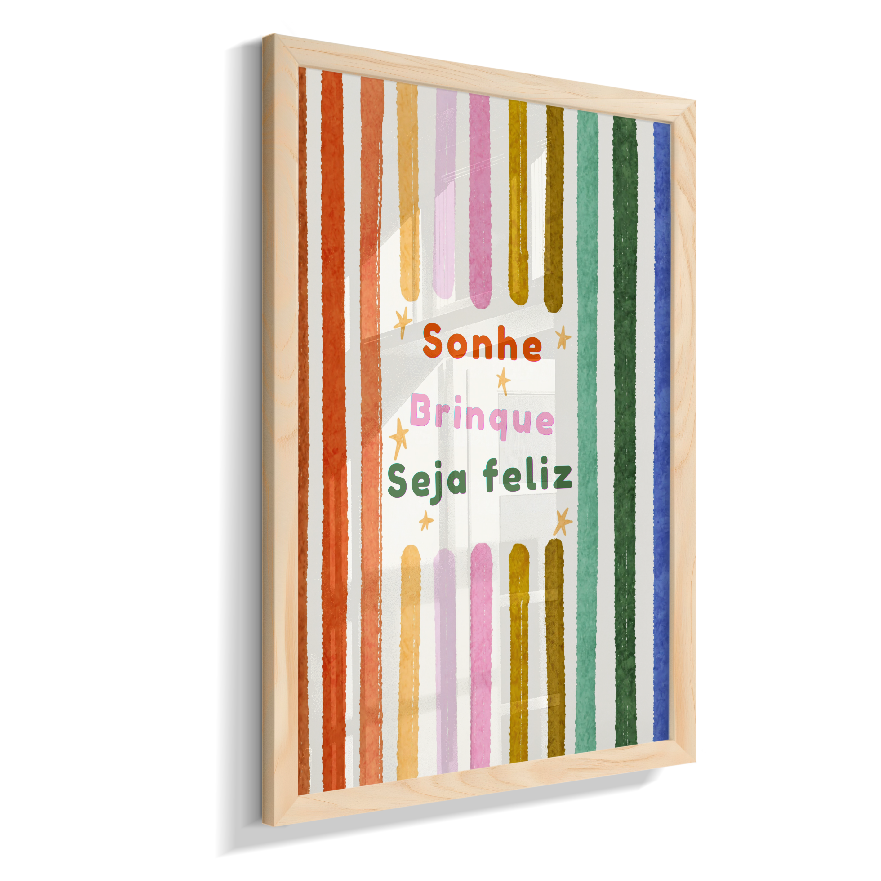 Sonhe, brinque, seja feliz (colorido)