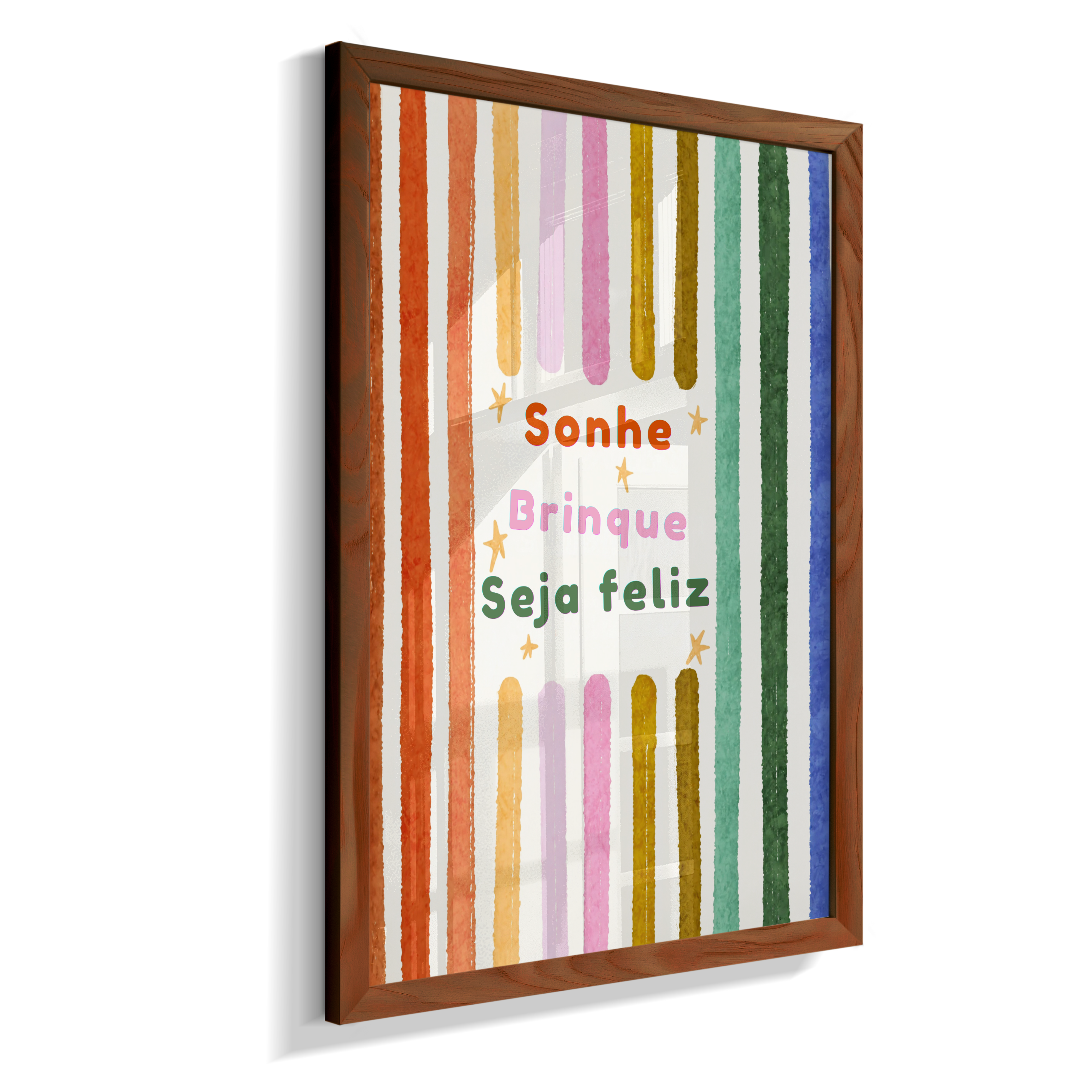 Sonhe, brinque, seja feliz (colorido)