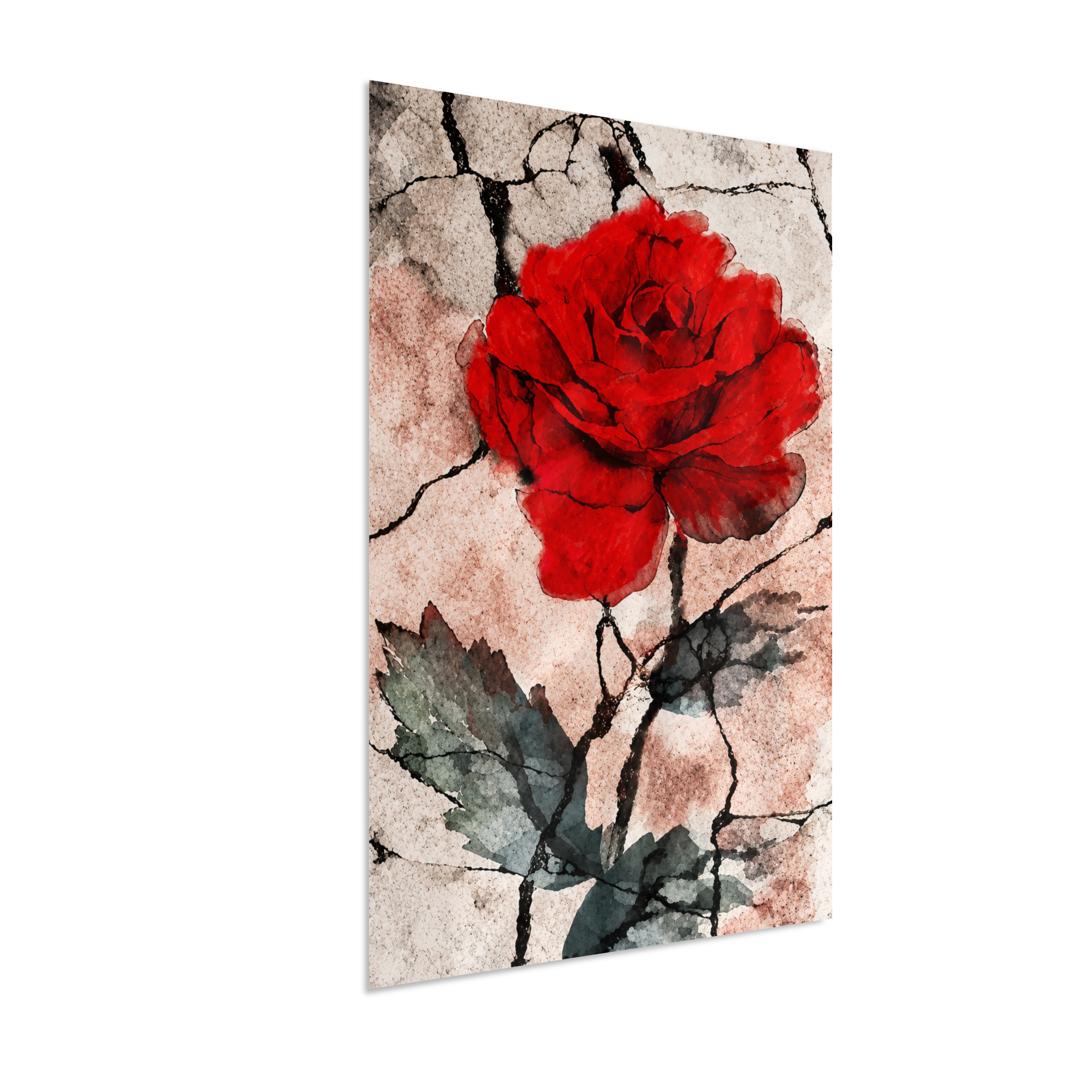 Kit 3 Quadros de Rosas Vermelhas - Primeira parte do trio