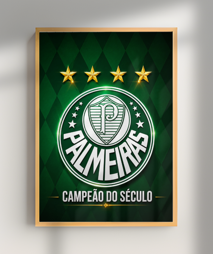 Quadros, placas e pôsteres com o escudo do Palmeiras e do seu time do coração! 💚⚽