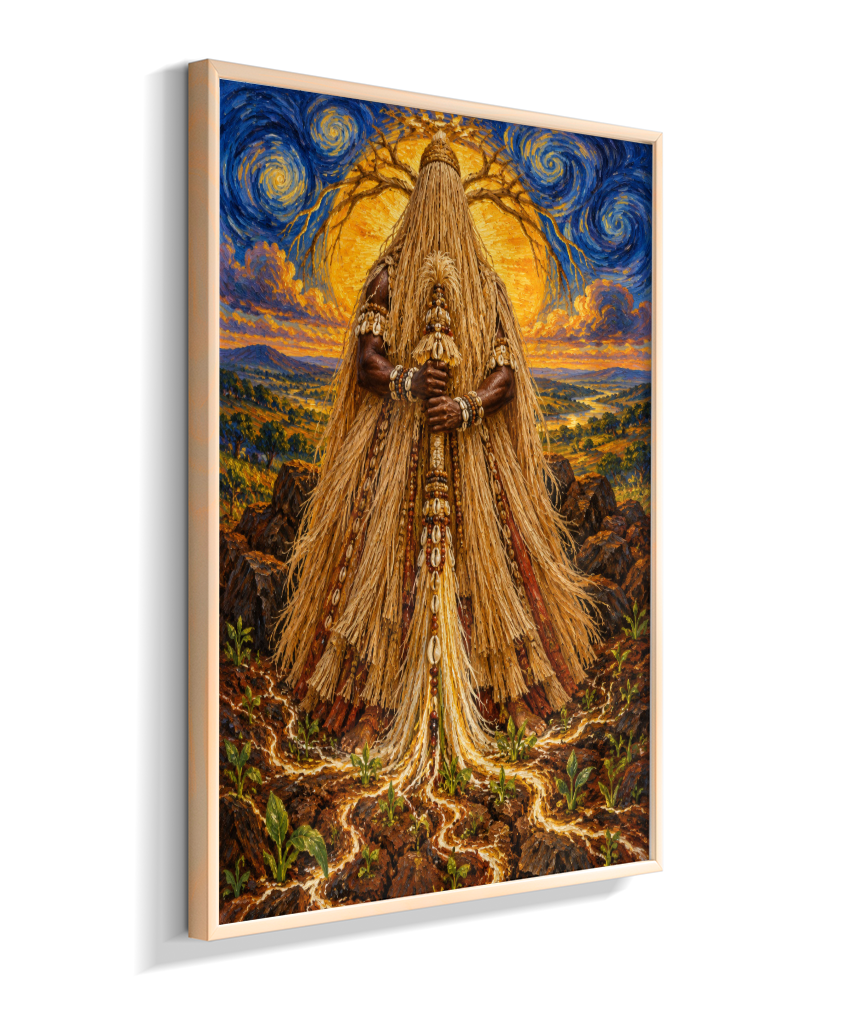 Quadro de Obaluaê O Rei Da Terra