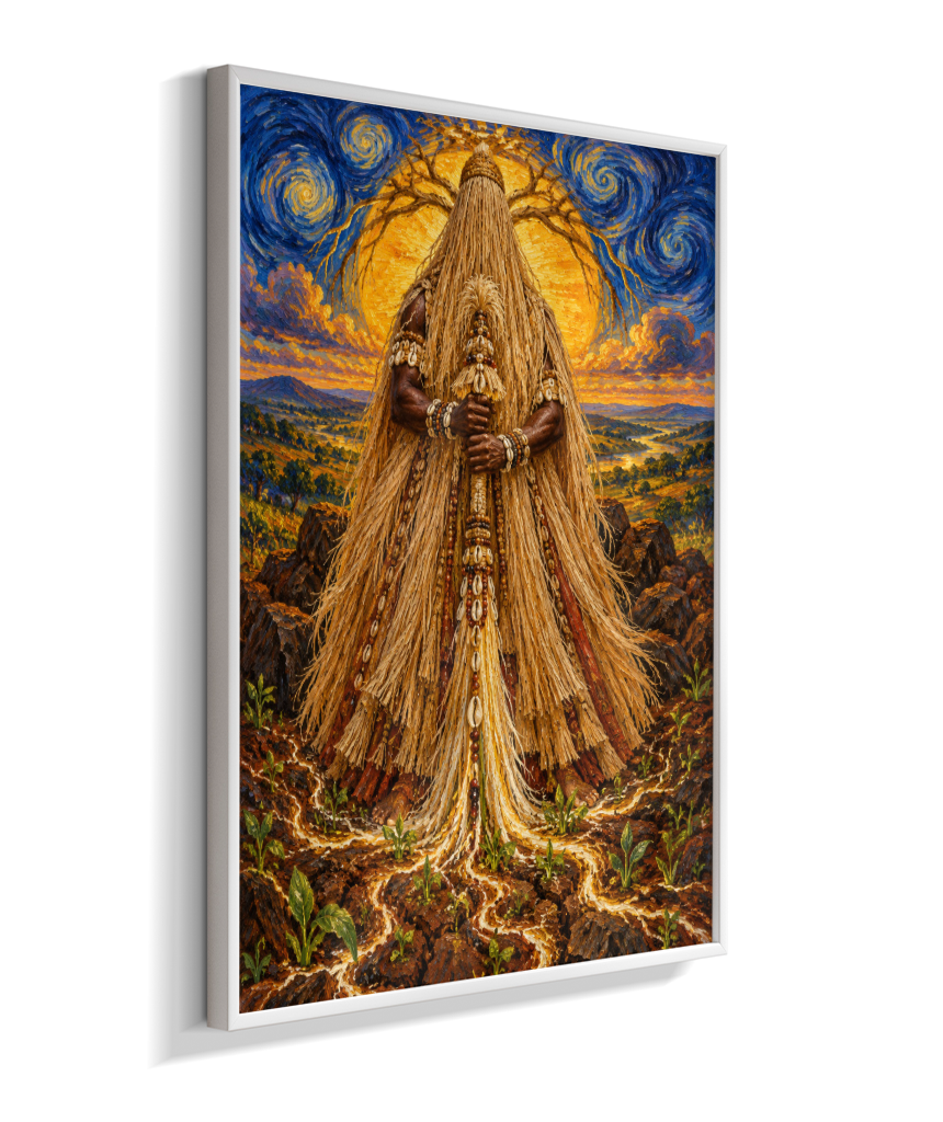 Quadro de Obaluaê O Rei Da Terra