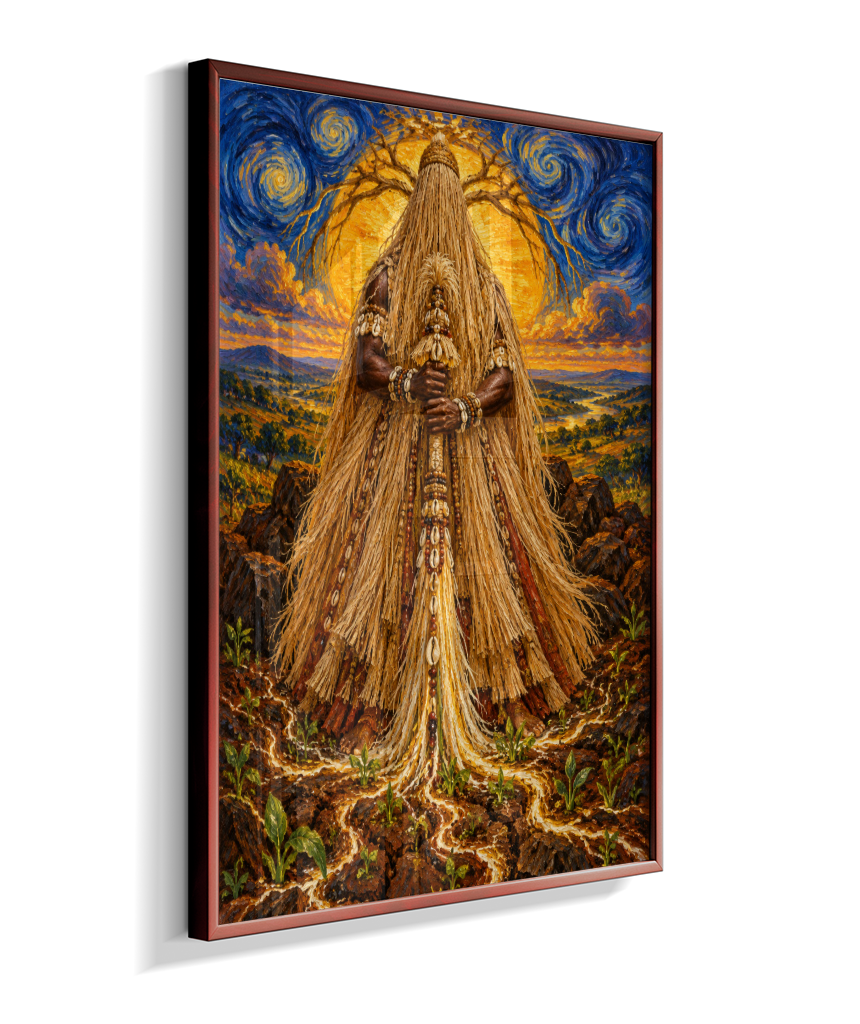 Quadro de Obaluaê O Rei Da Terra