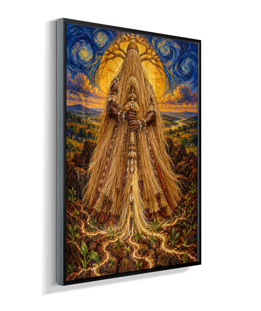 Quadro de Obaluaê O Rei Da Terra