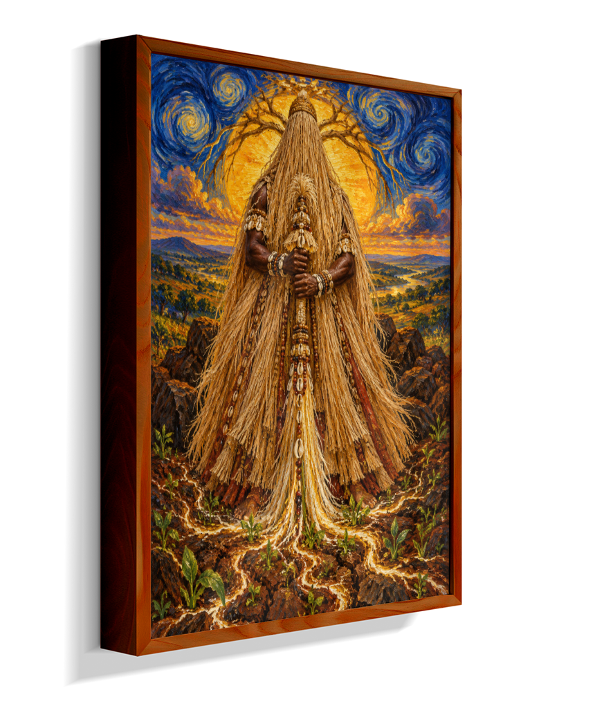 Quadro de Obaluaê O Rei Da Terra