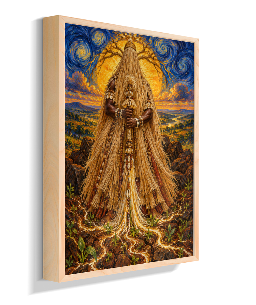 Quadro de Obaluaê O Rei Da Terra