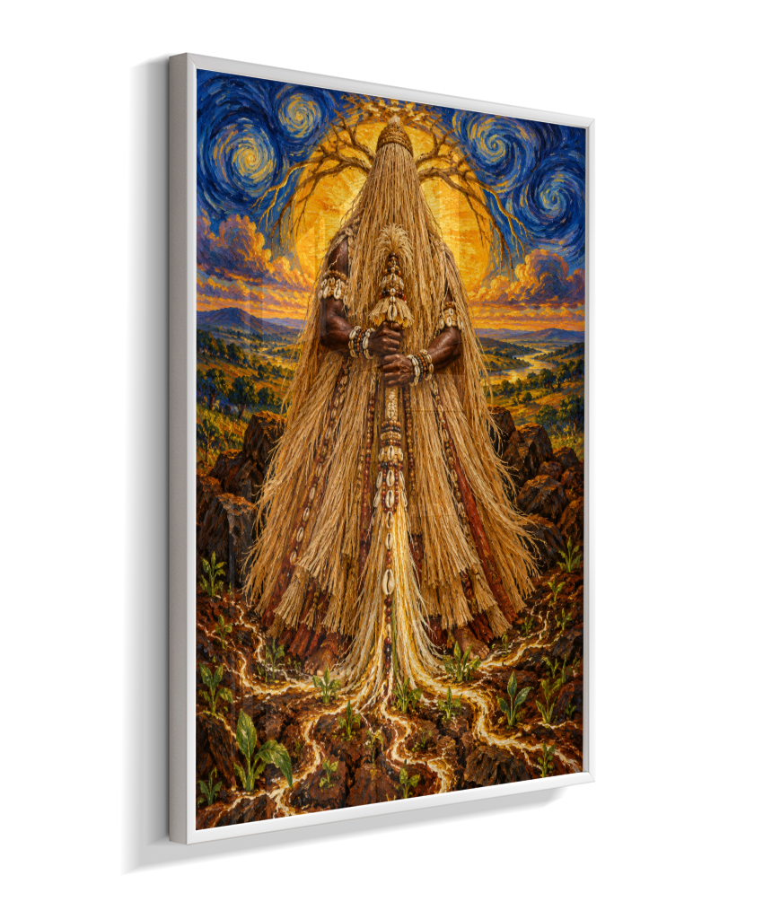 Quadro de Obaluaê O Rei Da Terra