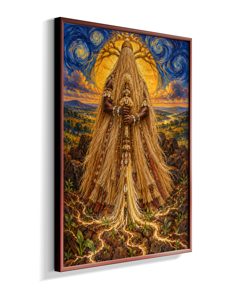 Quadro de Obaluaê O Rei Da Terra