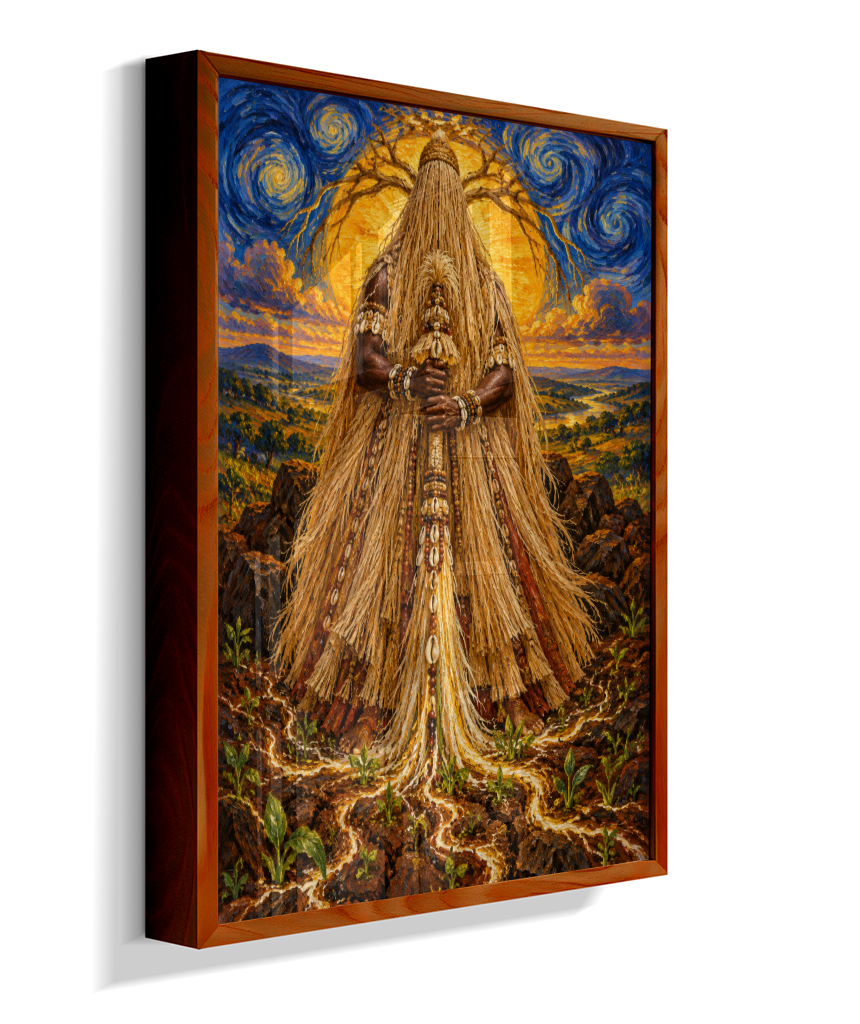 Quadro de Obaluaê O Rei Da Terra