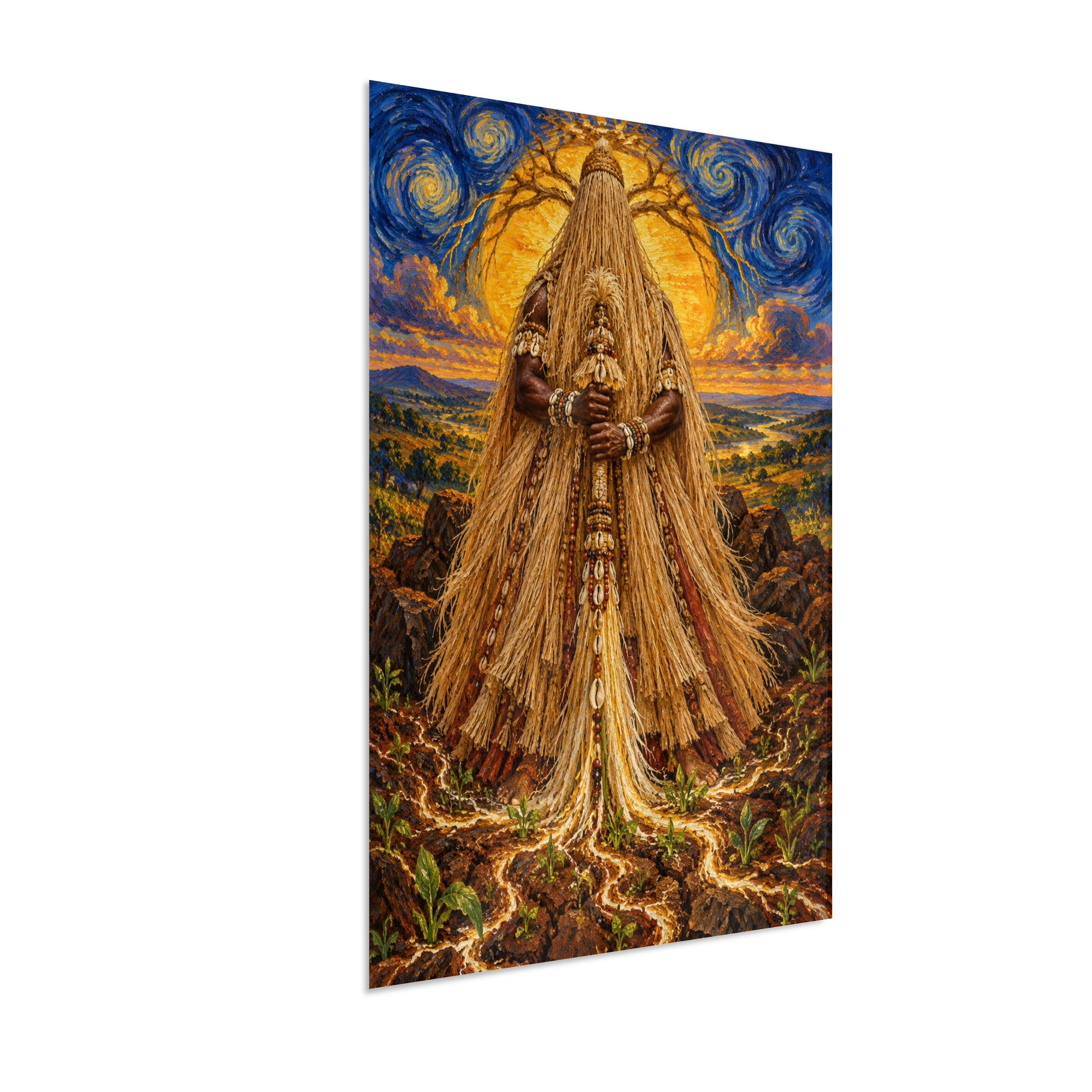Quadro de Obaluaê O Rei Da Terra