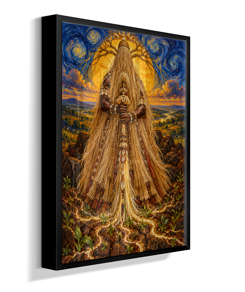 Quadro de Obaluaê O Rei Da Terra