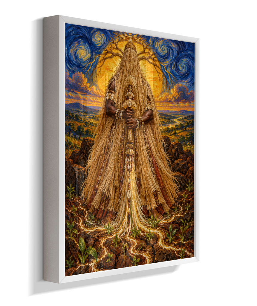 Quadro de Obaluaê O Rei Da Terra
