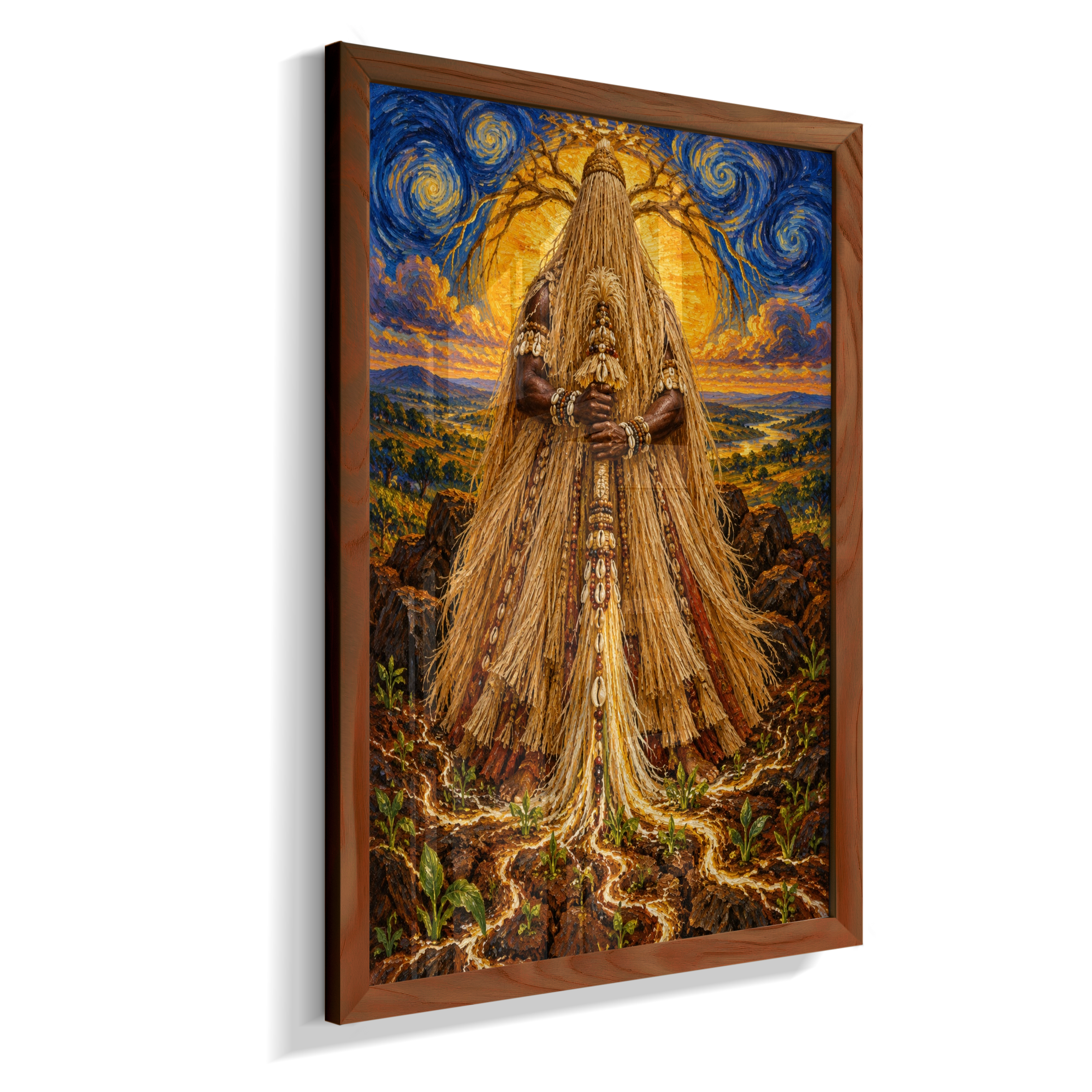 Quadro de Obaluaê O Rei Da Terra