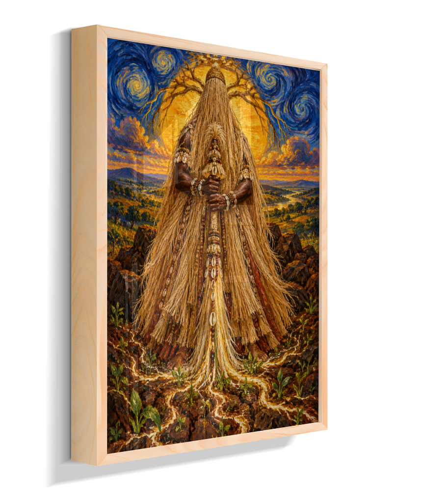 Quadro de Obaluaê O Rei Da Terra