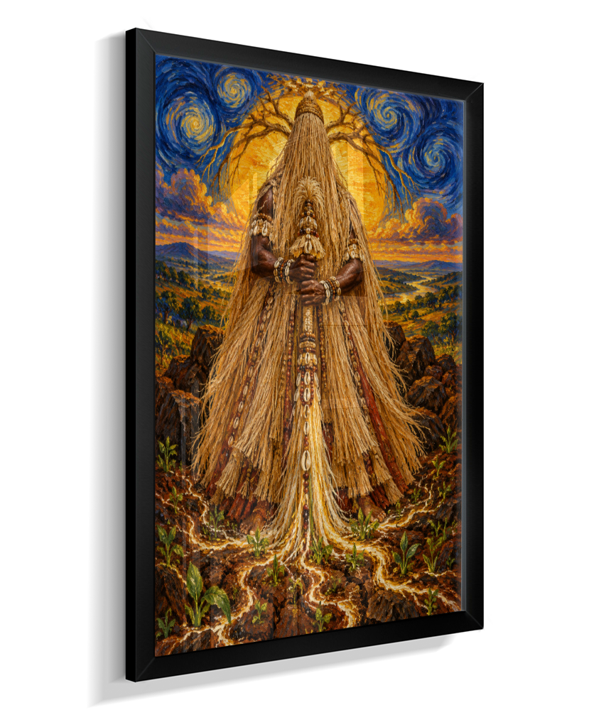 Quadro de Obaluaê O Rei Da Terra